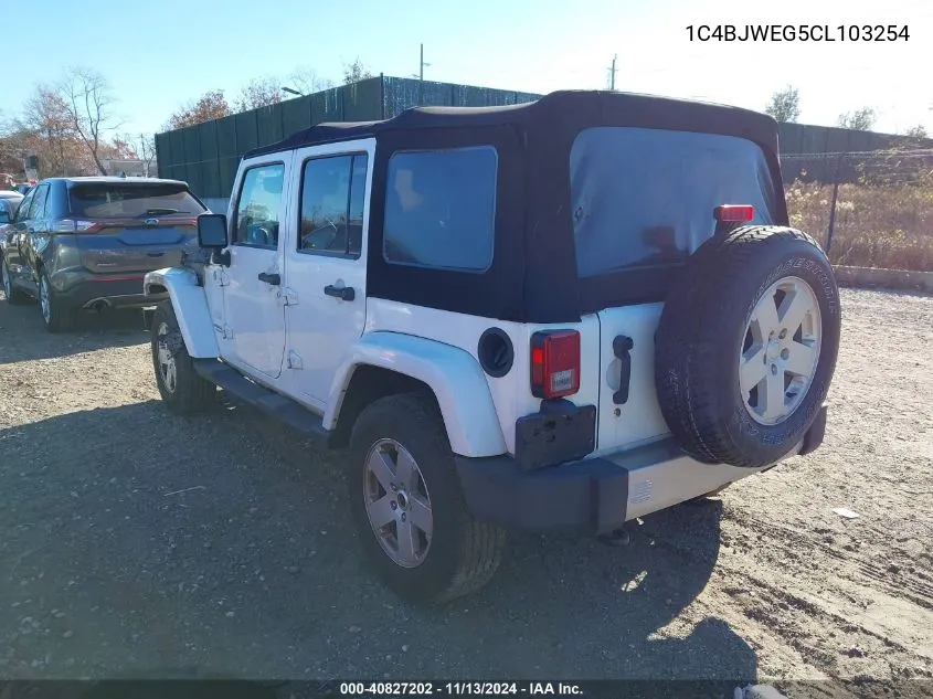 1C4BJWEG5CL103254 2012 Jeep Wrangler Unlimited Sahara