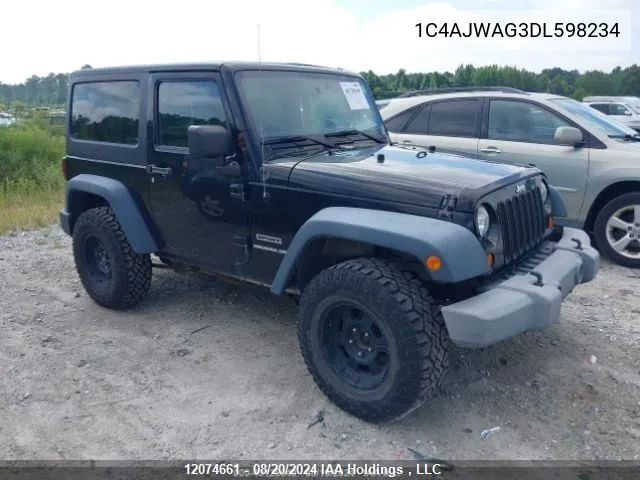 1C4AJWAG3DL598234 2013 Jeep Wrangler Sport