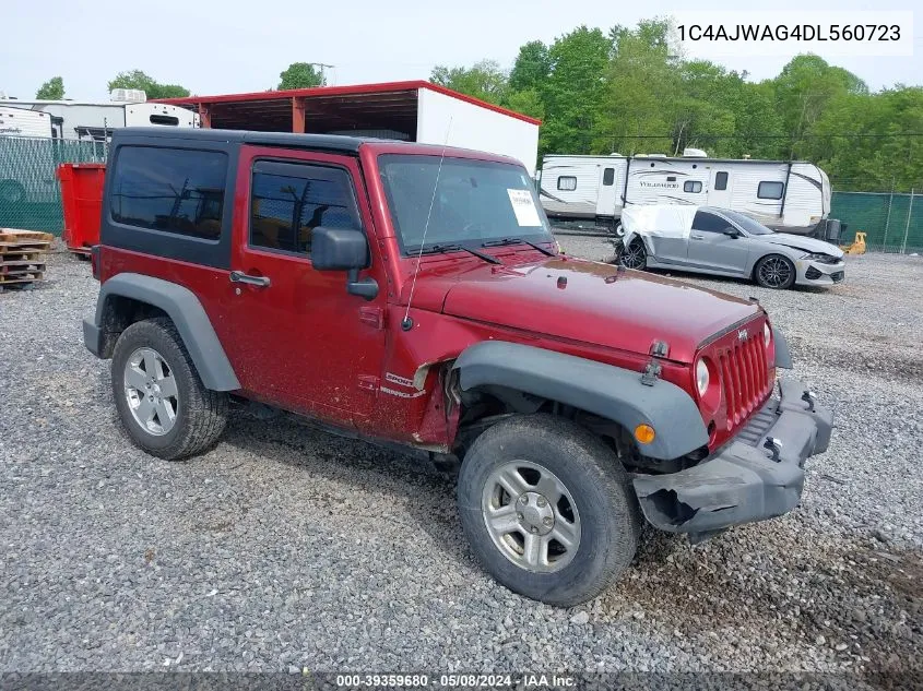 2013 Jeep Wrangler Sport VIN: 1C4AJWAG4DL560723 Lot: 39359680