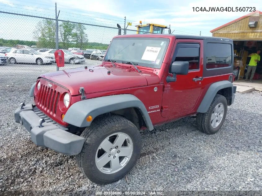 2013 Jeep Wrangler Sport VIN: 1C4AJWAG4DL560723 Lot: 39359680