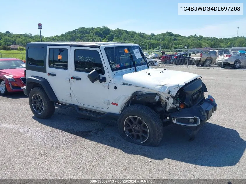 2013 Jeep Wrangler Unlimited Sport VIN: 1C4BJWDG4DL697208 Lot: 39507413