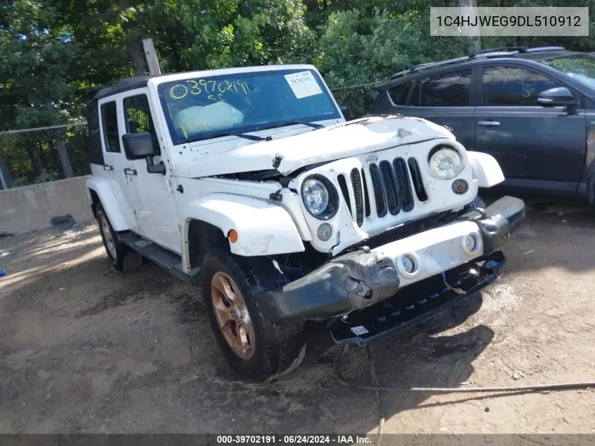 2013 Jeep Wrangler Unlimited Sahara VIN: 1C4HJWEG9DL510912 Lot: 39702191