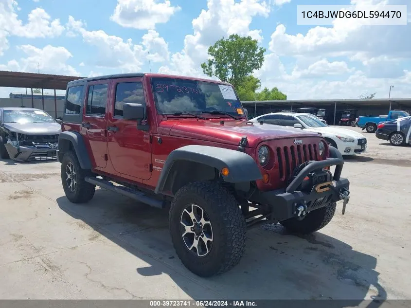 2013 Jeep Wrangler Unlimited Sport VIN: 1C4BJWDG6DL594470 Lot: 39723741