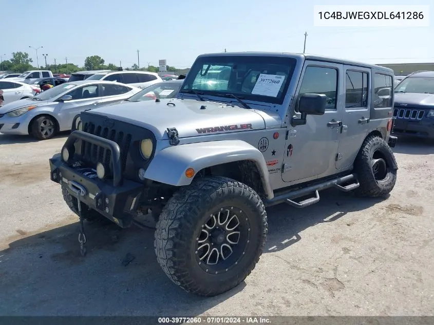 2013 Jeep Wrangler Unlimited Sahara VIN: 1C4BJWEGXDL641286 Lot: 39772060