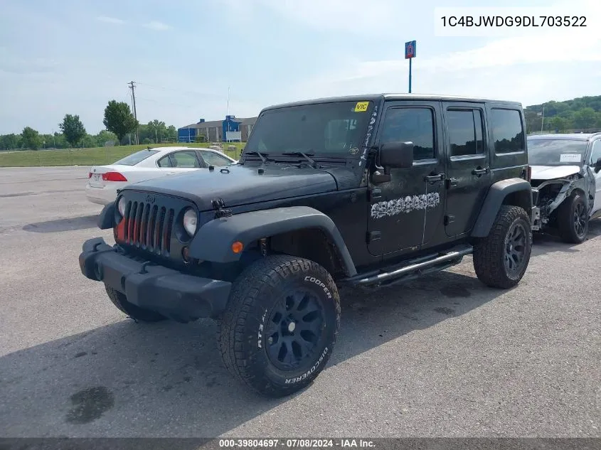 1C4BJWDG9DL703522 2013 Jeep Wrangler Unlimited Sport