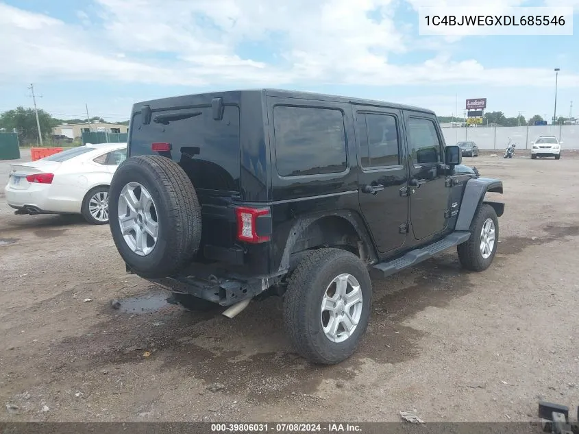 1C4BJWEGXDL685546 2013 Jeep Wrangler Unlimited Sahara