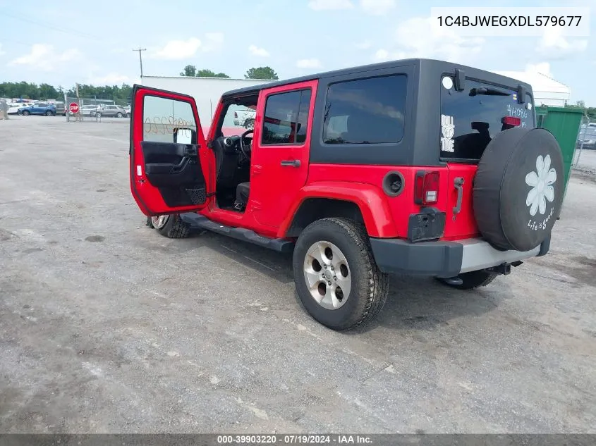 1C4BJWEGXDL579677 2013 Jeep Wrangler Unlimited Sahara