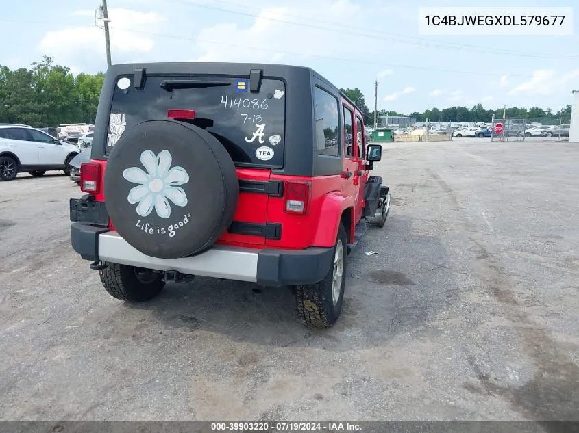 2013 Jeep Wrangler Unlimited Sahara VIN: 1C4BJWEGXDL579677 Lot: 39903220