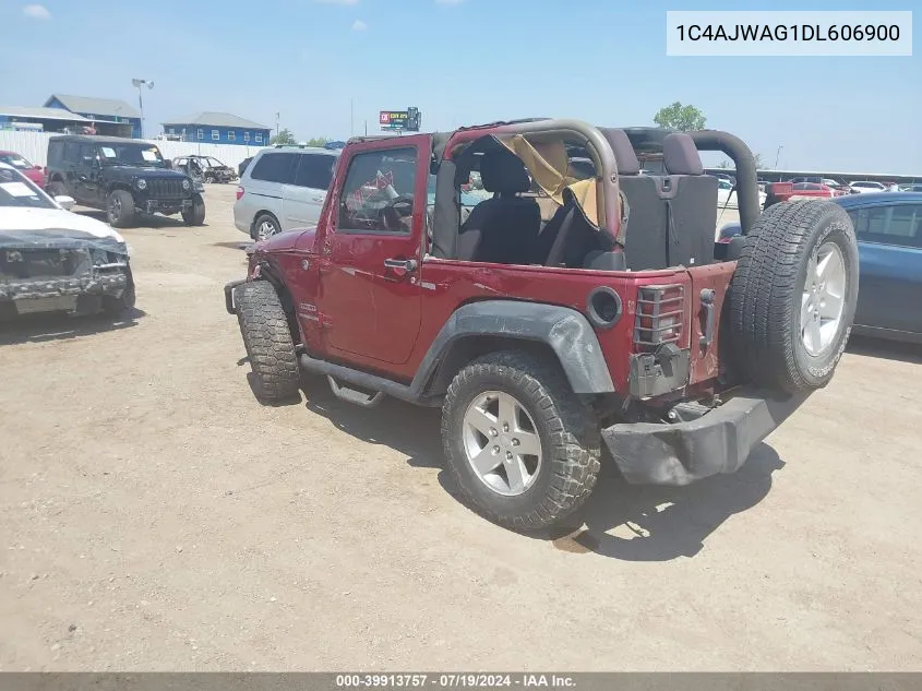 2013 Jeep Wrangler Sport VIN: 1C4AJWAG1DL606900 Lot: 39913757