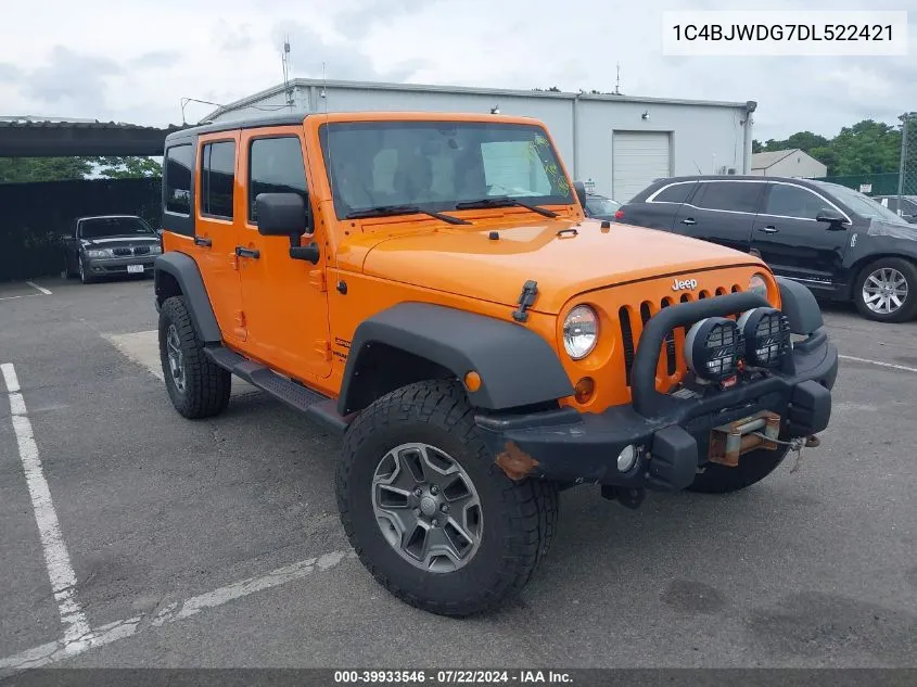 1C4BJWDG7DL522421 2013 Jeep Wrangler Unlimited Sport