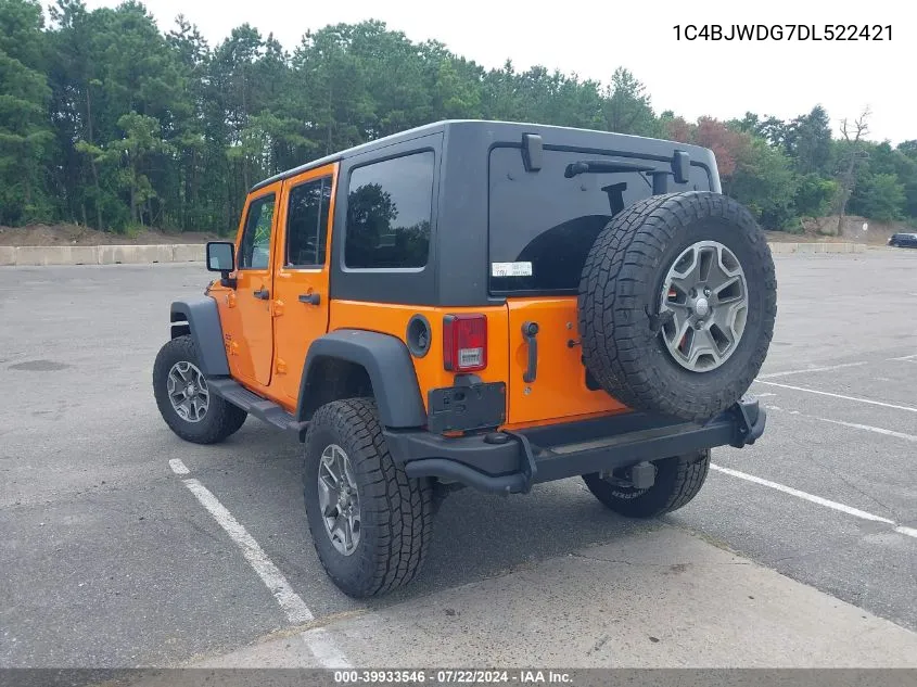 1C4BJWDG7DL522421 2013 Jeep Wrangler Unlimited Sport