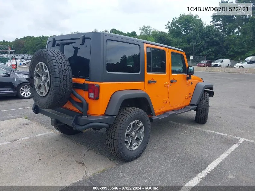 2013 Jeep Wrangler Unlimited Sport VIN: 1C4BJWDG7DL522421 Lot: 39933546