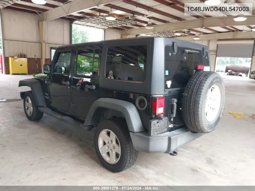 1C4BJWDG4DL547003 2013 Jeep Wrangler Unlimited Sport