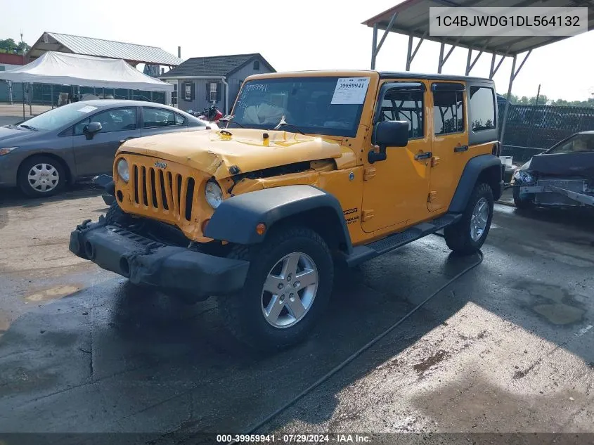 2013 Jeep Wrangler Unlimited Sport VIN: 1C4BJWDG1DL564132 Lot: 39959941