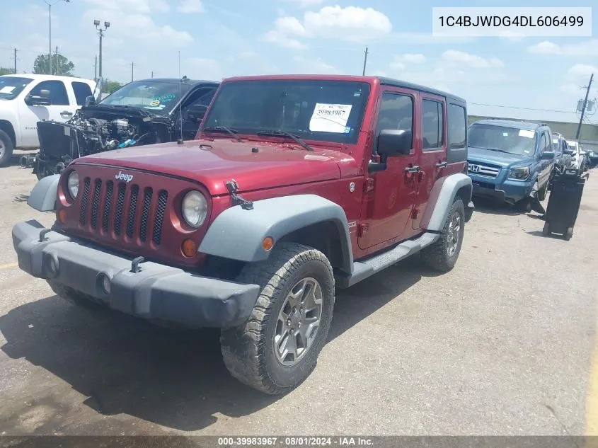 1C4BJWDG4DL606499 2013 Jeep Wrangler Unlimited Sport