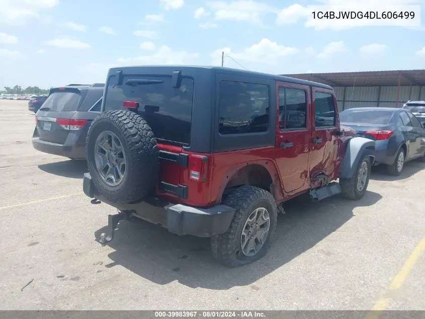 1C4BJWDG4DL606499 2013 Jeep Wrangler Unlimited Sport