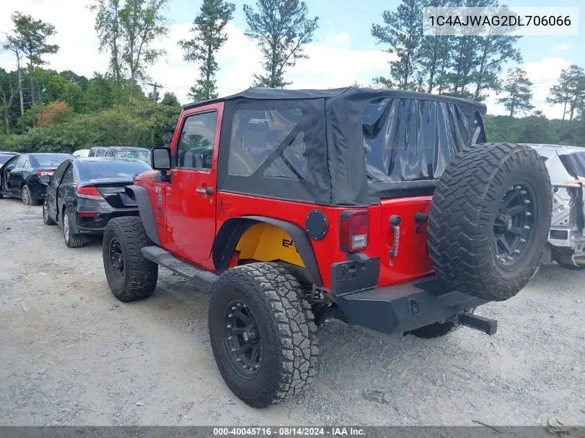 1C4AJWAG2DL706066 2013 Jeep Wrangler Sport