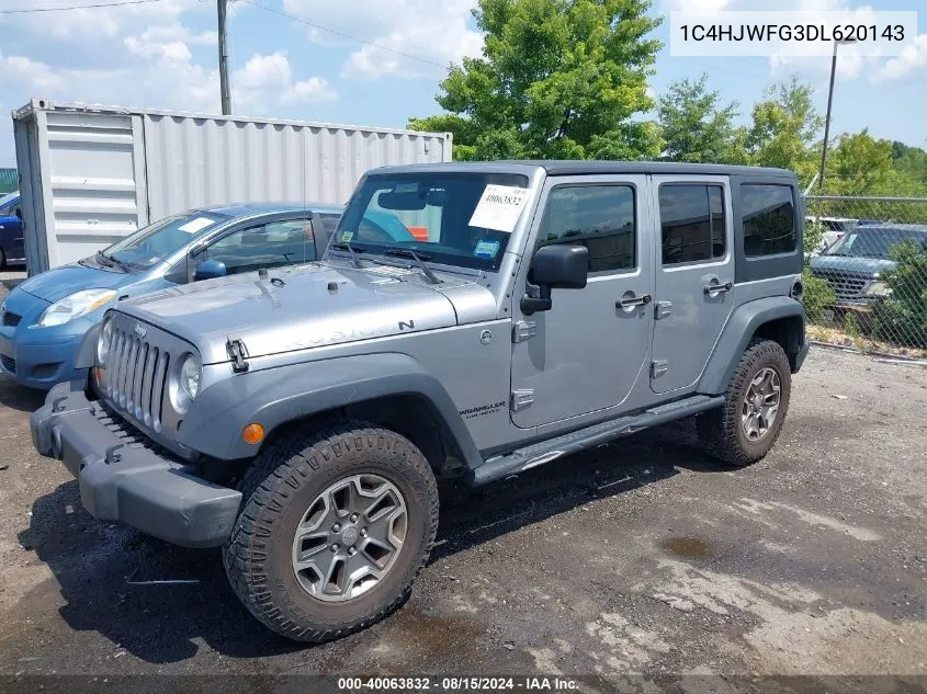 2013 Jeep Wrangler Unlimited Rubicon VIN: 1C4HJWFG3DL620143 Lot: 40063832