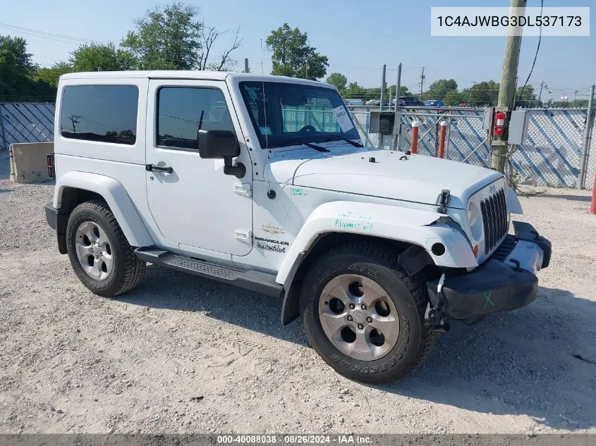 2013 Jeep Wrangler Sahara VIN: 1C4AJWBG3DL537173 Lot: 40088038