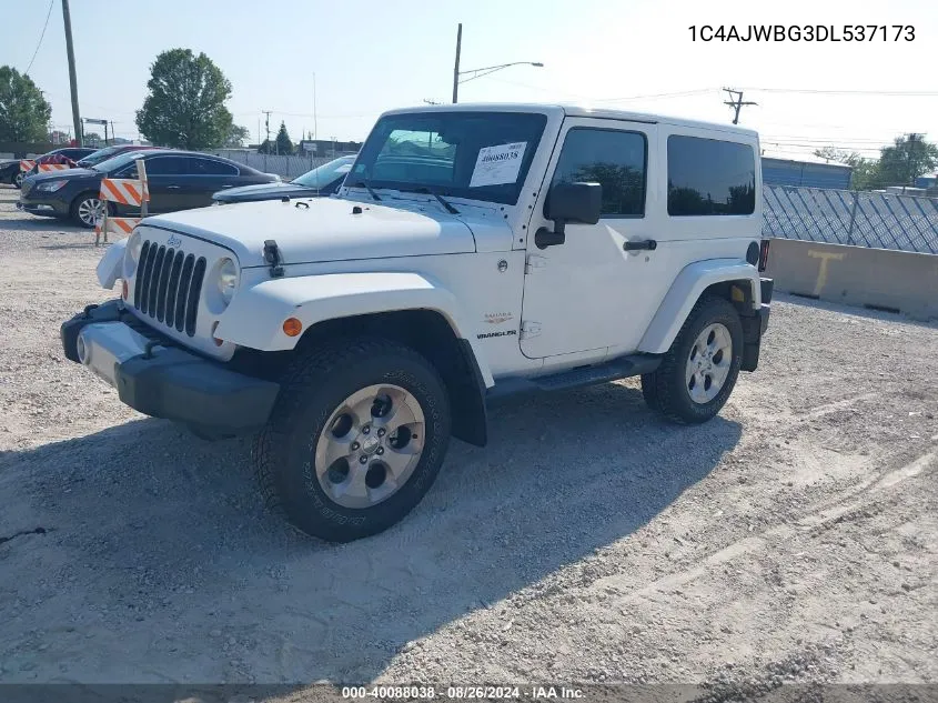 2013 Jeep Wrangler Sahara VIN: 1C4AJWBG3DL537173 Lot: 40088038