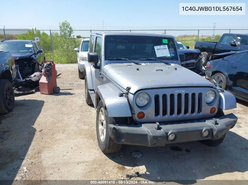 1C4GJWBG1DL567654 2013 Jeep Wrangler Sahara