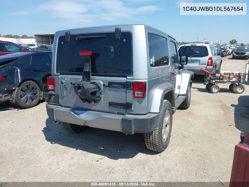 1C4GJWBG1DL567654 2013 Jeep Wrangler Sahara