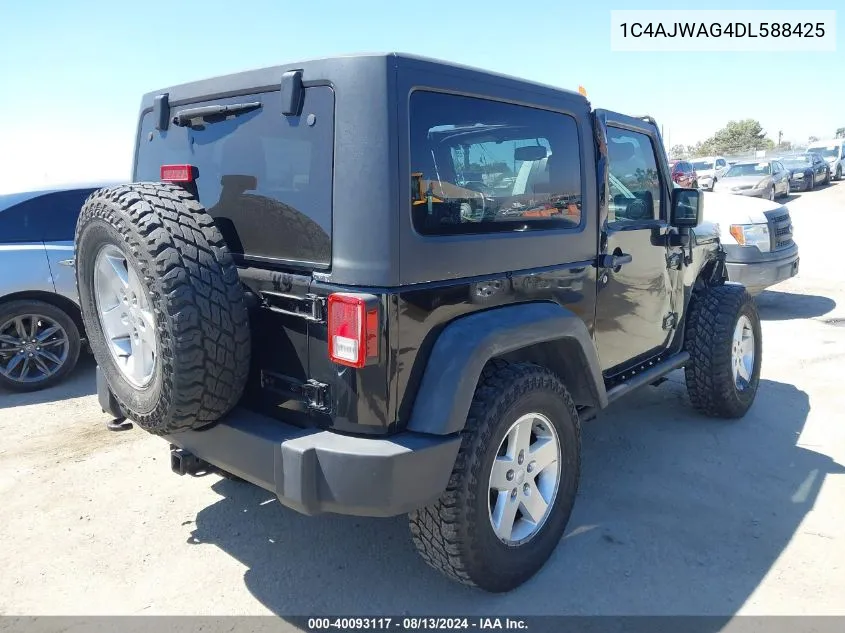 2013 Jeep Wrangler Sport VIN: 1C4AJWAG4DL588425 Lot: 40093117