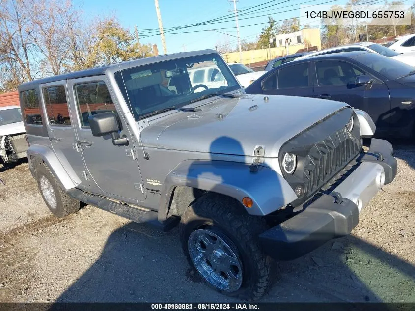 2013 Jeep Wrangler Unlimited Sahara VIN: 1C4BJWEG8DL655753 Lot: 40130881