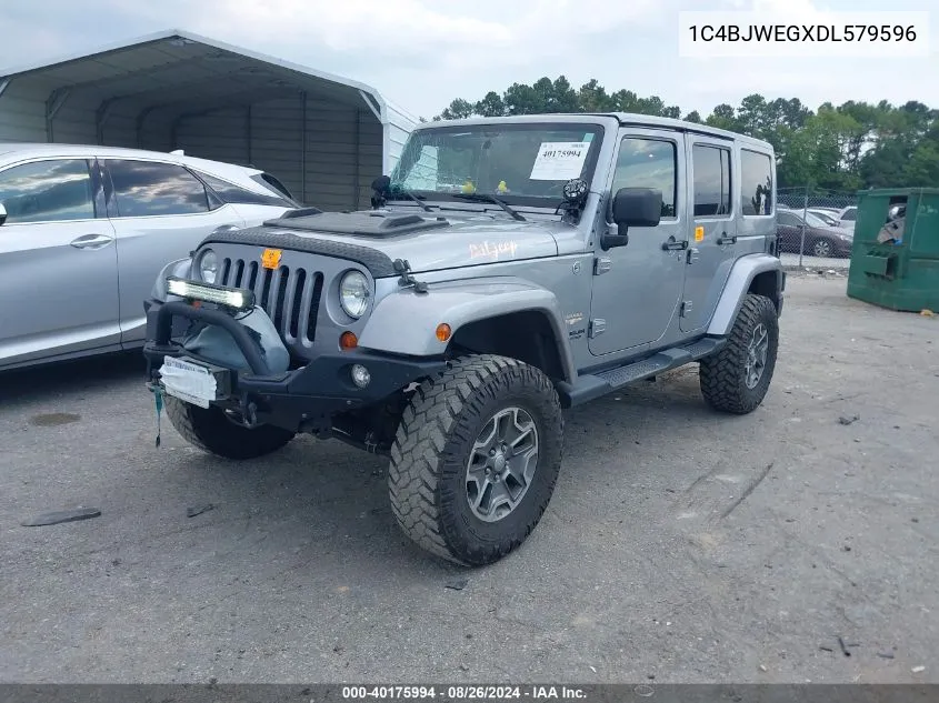 2013 Jeep Wrangler Unlimited Sahara VIN: 1C4BJWEGXDL579596 Lot: 40175994