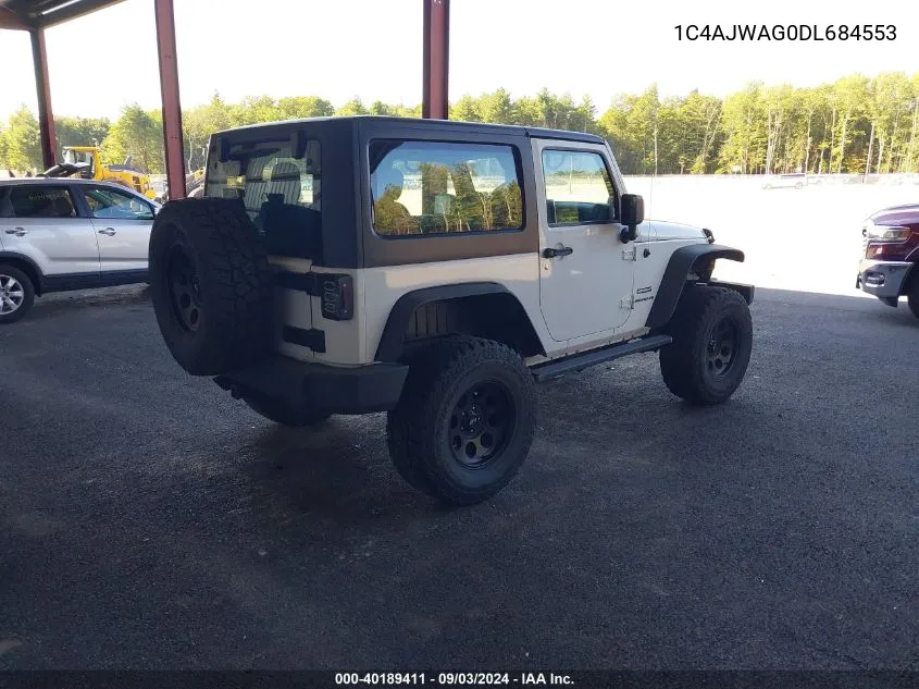 2013 Jeep Wrangler Sport VIN: 1C4AJWAG0DL684553 Lot: 40189411