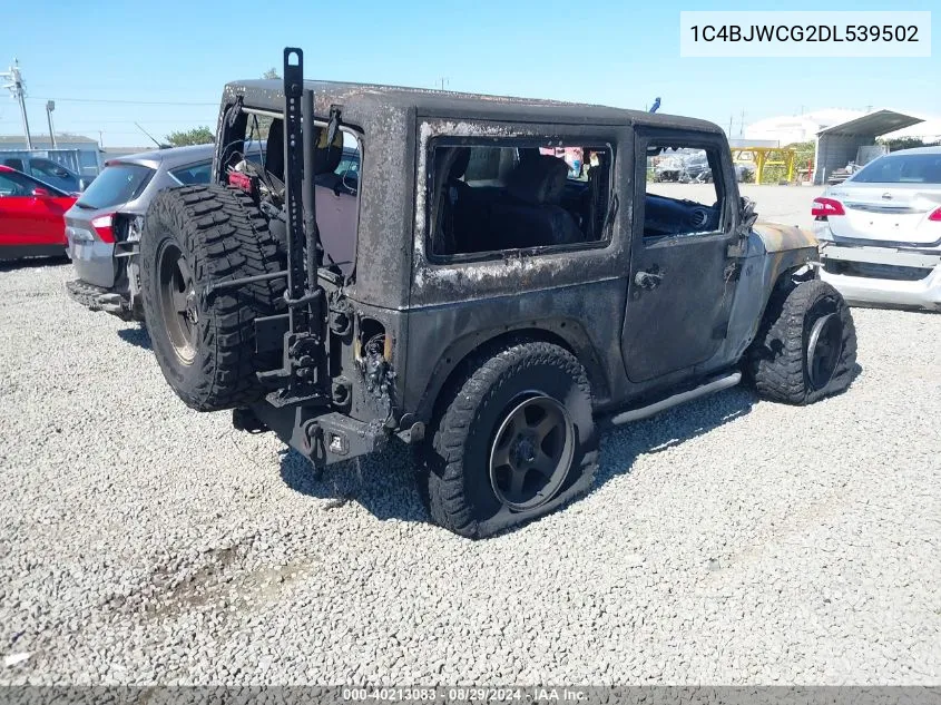 2013 Jeep Wrangler Rubicon VIN: 1C4BJWCG2DL539502 Lot: 40213083