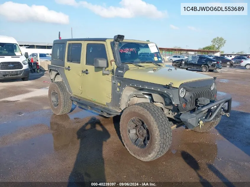 2013 Jeep Wrangler Unlimited Sport VIN: 1C4BJWDG6DL553689 Lot: 40239397