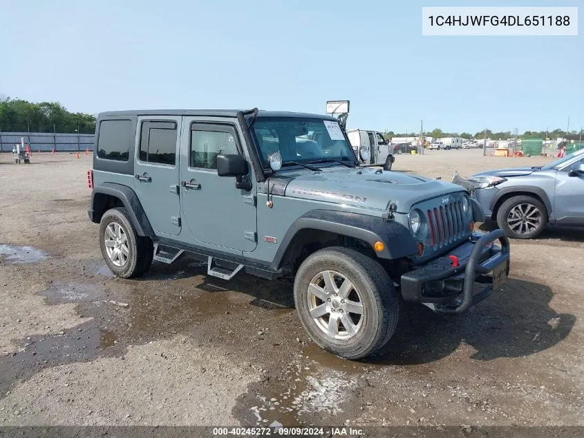 1C4HJWFG4DL651188 2013 Jeep Wrangler Unlimited Rubicon 10Th Anniversary