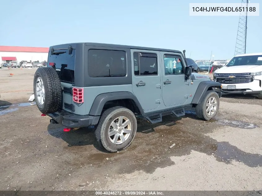 2013 Jeep Wrangler Unlimited Rubicon 10Th Anniversary VIN: 1C4HJWFG4DL651188 Lot: 40245272