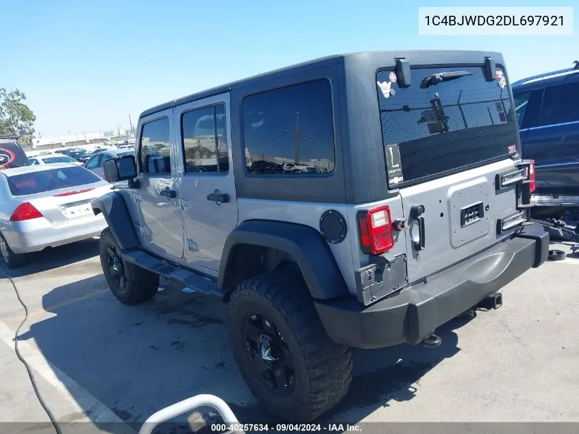 1C4BJWDG2DL697921 2013 Jeep Wrangler Unlimited Sport