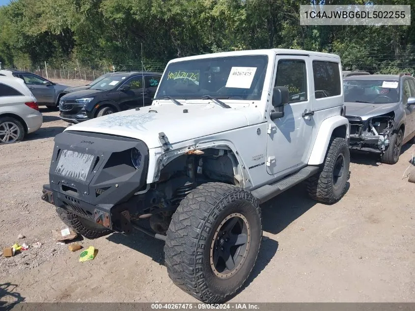 2013 Jeep Wrangler Sahara VIN: 1C4AJWBG6DL502255 Lot: 40267475