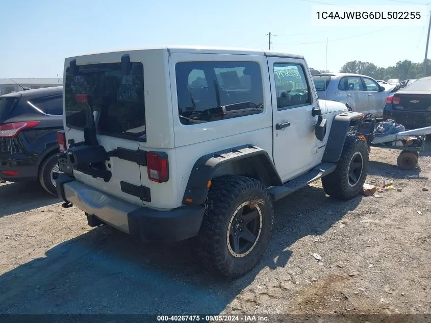 1C4AJWBG6DL502255 2013 Jeep Wrangler Sahara