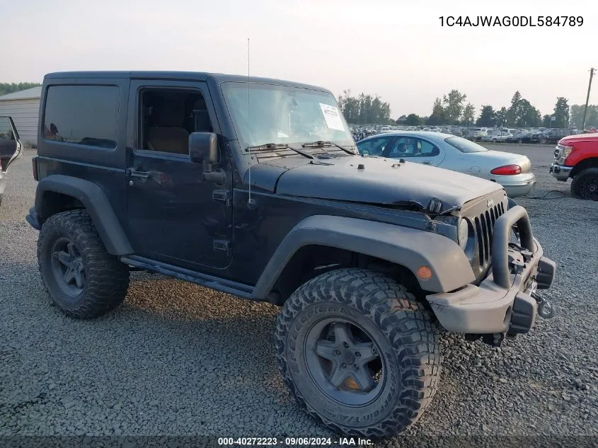 2013 Jeep Wrangler Sport VIN: 1C4AJWAG0DL584789 Lot: 40272223