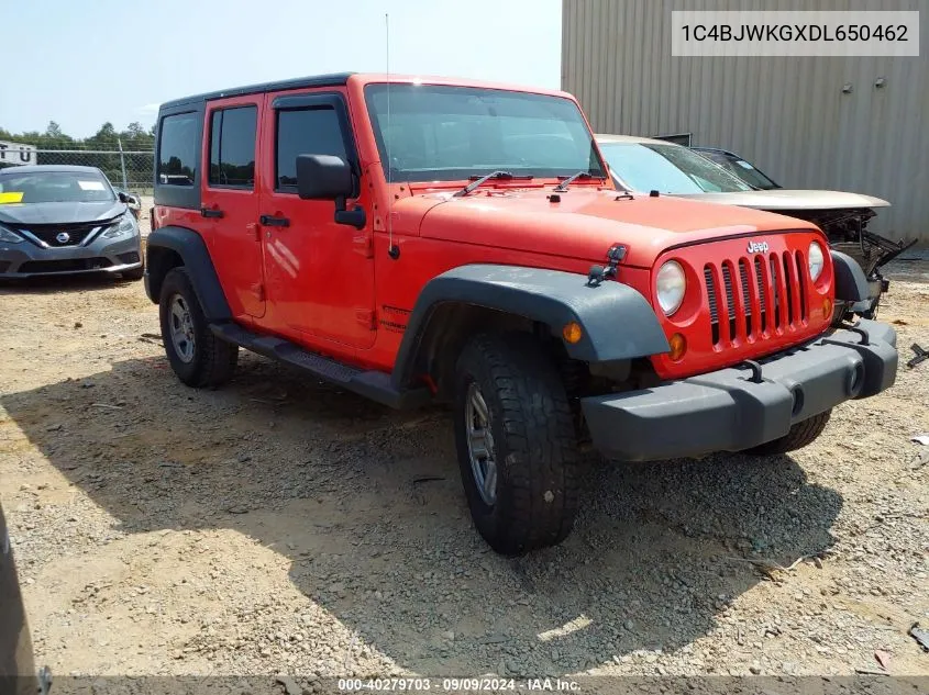 2013 Jeep Wrangler Unlimited Sport Rhd VIN: 1C4BJWKGXDL650462 Lot: 40279703