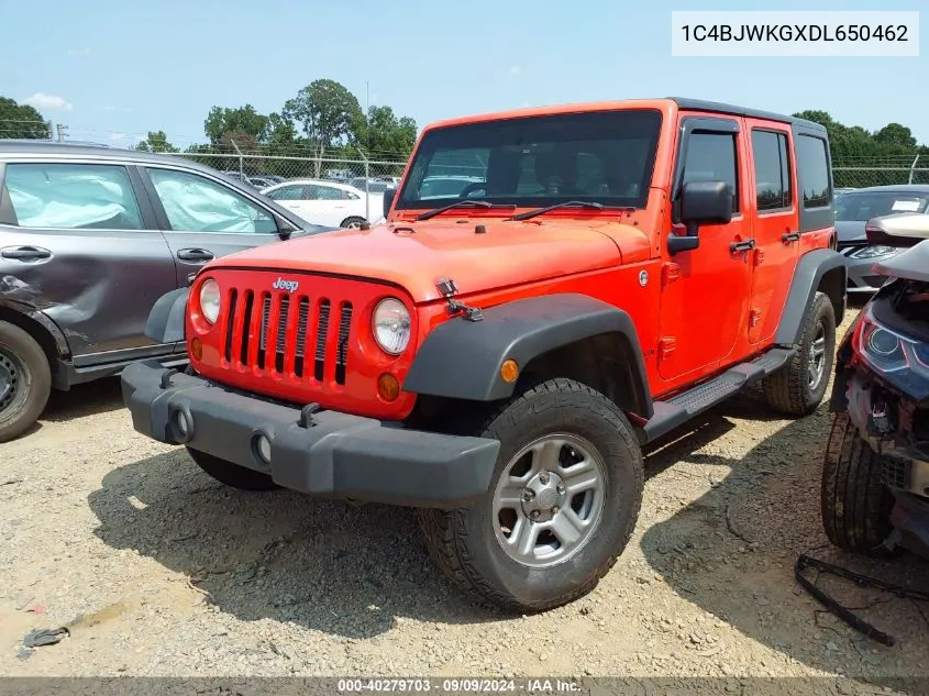 1C4BJWKGXDL650462 2013 Jeep Wrangler Unlimited Sport Rhd