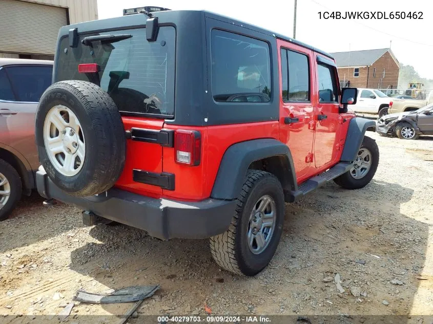 2013 Jeep Wrangler Unlimited Sport Rhd VIN: 1C4BJWKGXDL650462 Lot: 40279703