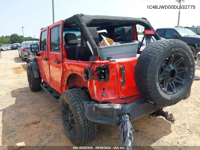 2013 Jeep Wrangler Unlimited Sport VIN: 1C4BJWDG0DL632775 Lot: 40292938