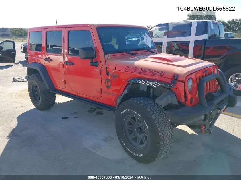 1C4BJWEG0DL565822 2013 Jeep Wrangler Unlimited Sahara