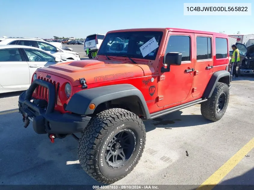 2013 Jeep Wrangler Unlimited Sahara VIN: 1C4BJWEG0DL565822 Lot: 40307833