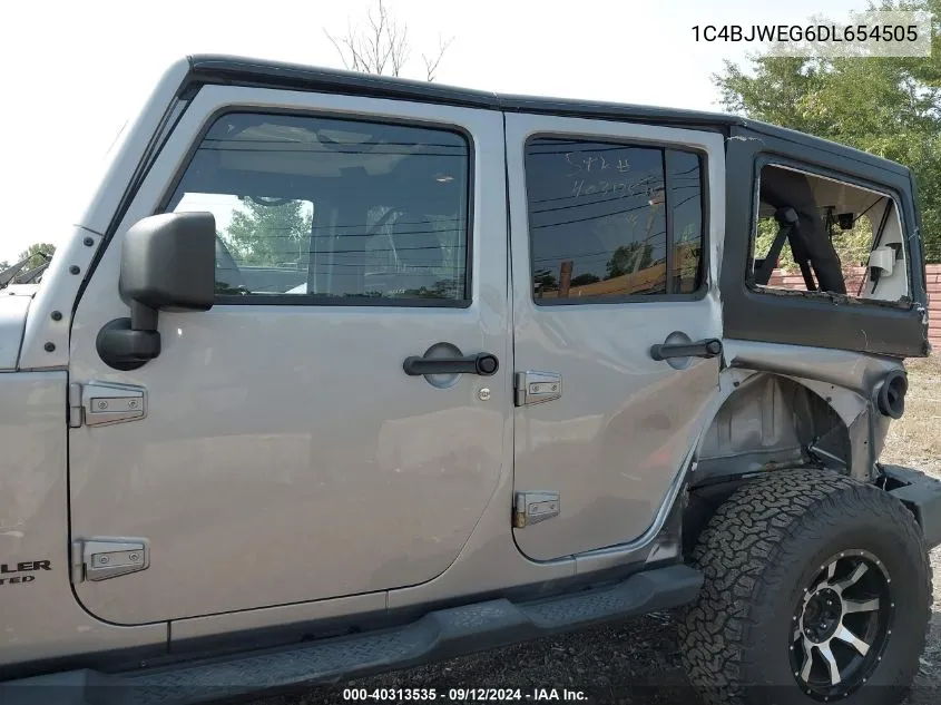 1C4BJWEG6DL654505 2013 Jeep Wrangler Unlimited Sahara