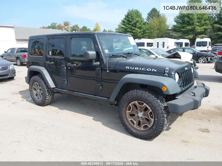 1C4BJWFG8DL646436 2013 Jeep Wrangler Unlimited Rubicon