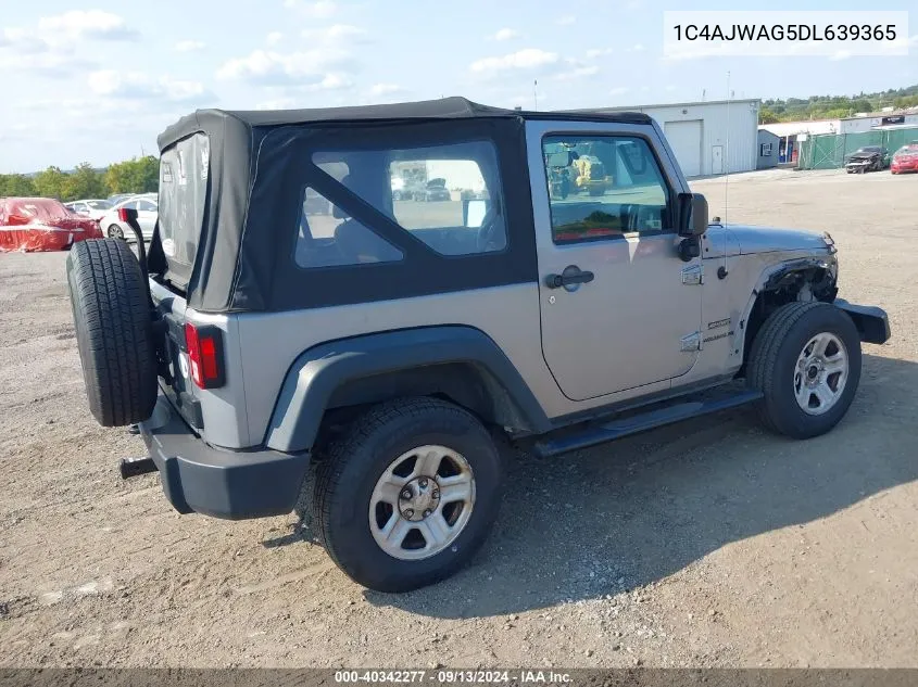 2013 Jeep Wrangler Sport VIN: 1C4AJWAG5DL639365 Lot: 40342277