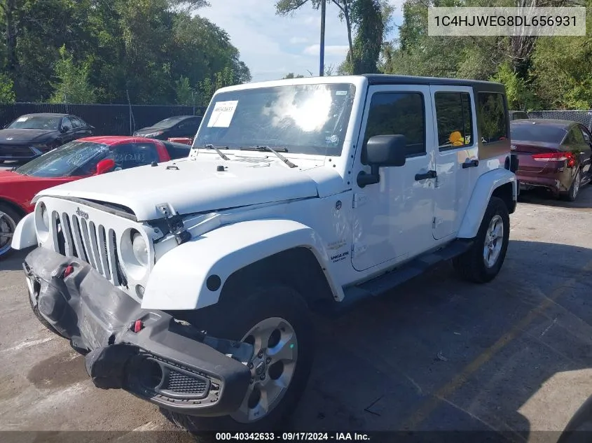 2013 Jeep Wrangler Unlimited Sahara VIN: 1C4HJWEG8DL656931 Lot: 40342633