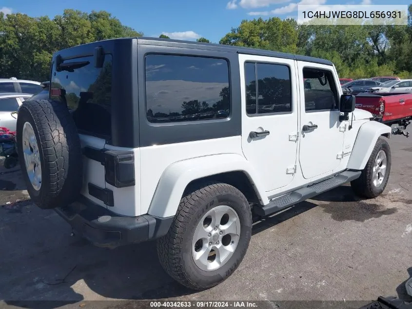 2013 Jeep Wrangler Unlimited Sahara VIN: 1C4HJWEG8DL656931 Lot: 40342633