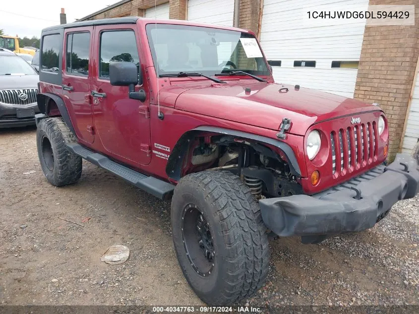 1C4HJWDG6DL594429 2013 Jeep Wrangler Unlimited Sport